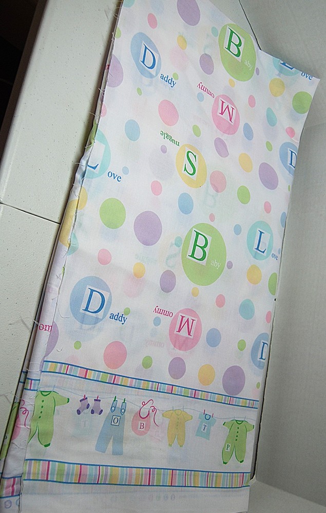 Baby Themed Double Border Fabric, 3 yards and 29″ X 57″ wide