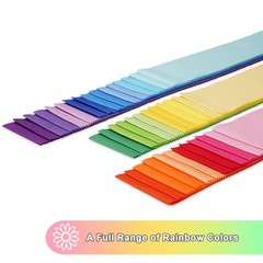 40 PCS Rainbow Jelly Roll Precut Cotton Fabric Strips 2.5″ x 44″
