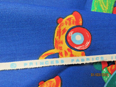 Cotton Quilt Fabric by Princess Fabric Inc. Bus Cars Trucks 1 Yd 20″ x 40″