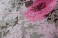 50s Pink Floral Rose Polished Cotton Fabric Remnant 42″Wx72″L 2yds Cottagecore