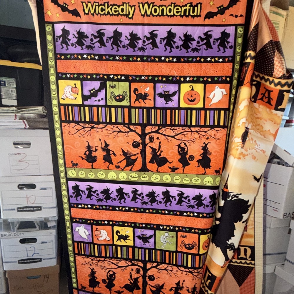 Red Rooster Fabrics Halloween Masquerade full kit with 2 panels