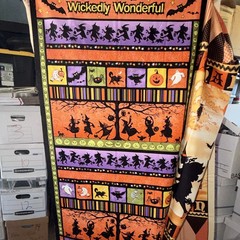 Red Rooster Fabrics Halloween Masquerade full kit with 2 panels