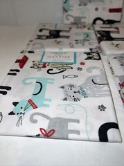 5 Playful Cats Sewing Fabric Fat Quarter 18×21-inch Cotton Craft Quilt Clothing