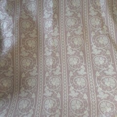 7+ Yds Damask Fabric Thistle Stripe Upholstery Drapery Home Decor Pink Beige 54″