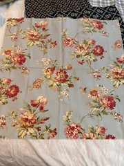 VTG Lot of 9 shades of blue + purple print designs fabrics remnants quality new