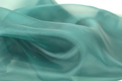 Green Crystal Organza Fabric by the Yard, Sheer Organza for Dresses and Decor