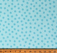 Flannel Blue Swirls Dots Kids Boys Baby Flannel Fabric Print by the Yard D282.32