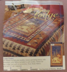CUB LAKE LODGE HOLLY TAYLOR MODA FABRIC PANEL 24 X 45″