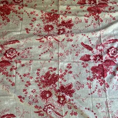 Pottery Barn Fabric 5yds X 54”Toile Linen Cotton Martine French Country Bedding