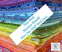 TULA PINK MYSTERY BUNDLE – FIVE 1/2 yards of Tula Pink Out of Print Collectibles