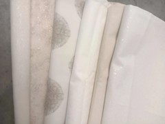 Luxury Quilt Fabric Ivory Gold Metallic Cream Prints Tan 6 Yards