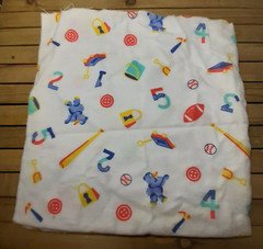 Cotton Flannel Sewing Fabric Juvenile Outdoor Sports Crafting Material 20″ x 44″