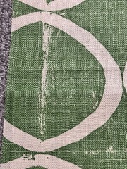 Lee Jofa Fabric Sample 13.25” Circles Forest Linen Green Blithfield Crafts