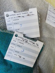 Vintage Anton Maix Inc. Streifen 100% Wool Fabric 48″ (3C26-5) Germany