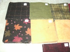 Precut Flannel Squares –LOT OF 324—9″ & 5 1/2″- Assorted Patterns & Colors