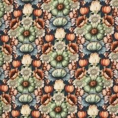 1m x 1.50m Victorian Damask Canvas Meterware Floral Print Oeko-Tex