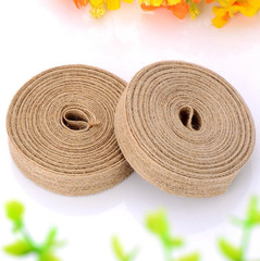 2 Rolls Burlap Ribbon 0.8 Inch X 11 Yard Natural Linen Woven Fabric Ribbon Weddi