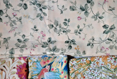 11 PC / 1 LB Mixed Lot Cotton Fabric Prints Warm Sunny Colors Modern & Vintage