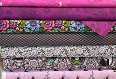 TULA PINK MYSTERY BUNDLE – FIVE 1/2 yards of Tula Pink Out of Print Collectibles