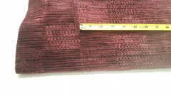 Burgundy Wine Cut & Loop Preowned Remnant Fabric 56″ x 73″ End of Roll