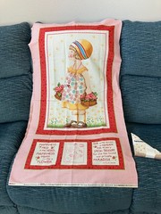 Moda, Mary Engelbreit, Basket of Flowers Fabric Panel Kit
