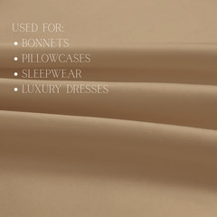 Caramel 100% Pure Mulberry Silk Fabric by the Yard