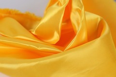 Orange Bridal Satin Fabric by the Yard, Silky Satin for Dresses and Event Decor
