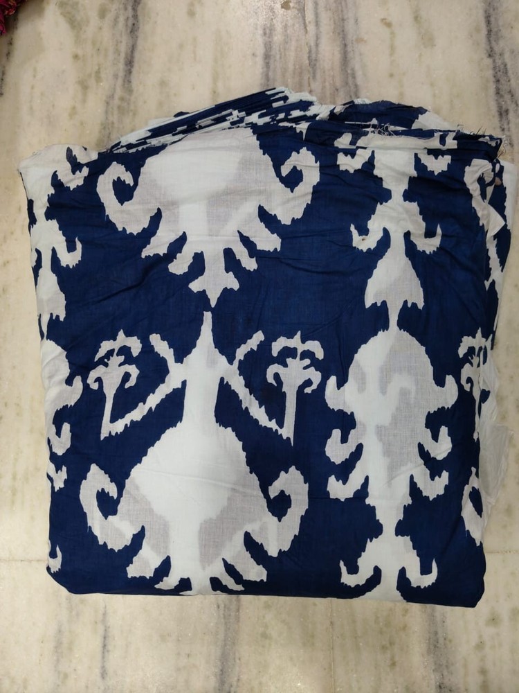 25 Yard Indian Cotton Handmade Print Fabric Sanganeri Hand Block Printed Fabric
