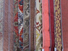 3+ LBS of Gorgeous Taylor King Fabric Samples 26” X 12” Various Patterns Reds