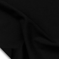 Rose Brand Black Encore Synthetic Velour 22 oz. Opaque Fabric by the yard