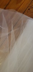 6.5 Yards X 106″ Width White Nylon Tulle Fabric