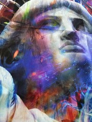 Robert Kaufman – Land Of The Free – 24″ Lady Liberty Panel – Multi Color- July 4
