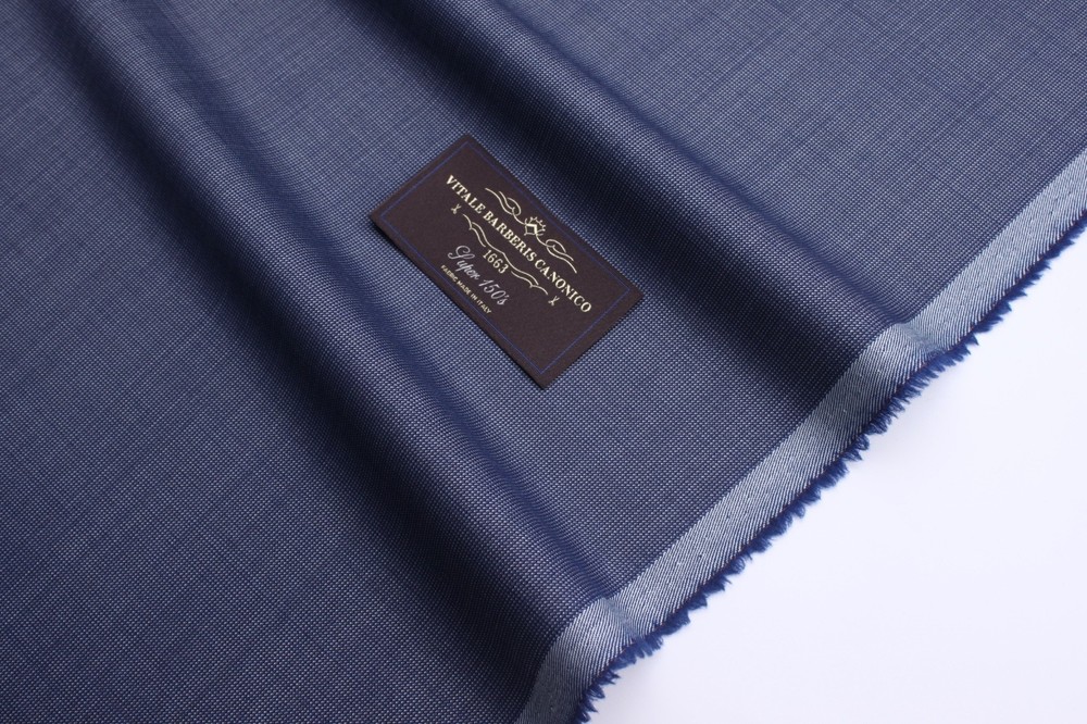 Vitale Barberis Canonico Super 150’s Wool Suiting Fabric – Iridescent Sky Blue