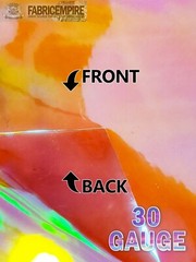 30 Gauge Holographic Transparent Pink Plastic Vinyl Fabric 54″W Sold By The Yard