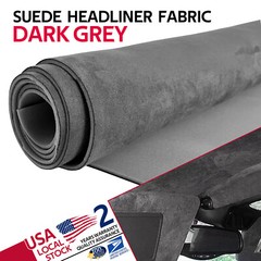 Gray Headliner Material Suede Fabric Car Roof Liner Replace Upholstery 80″x60″