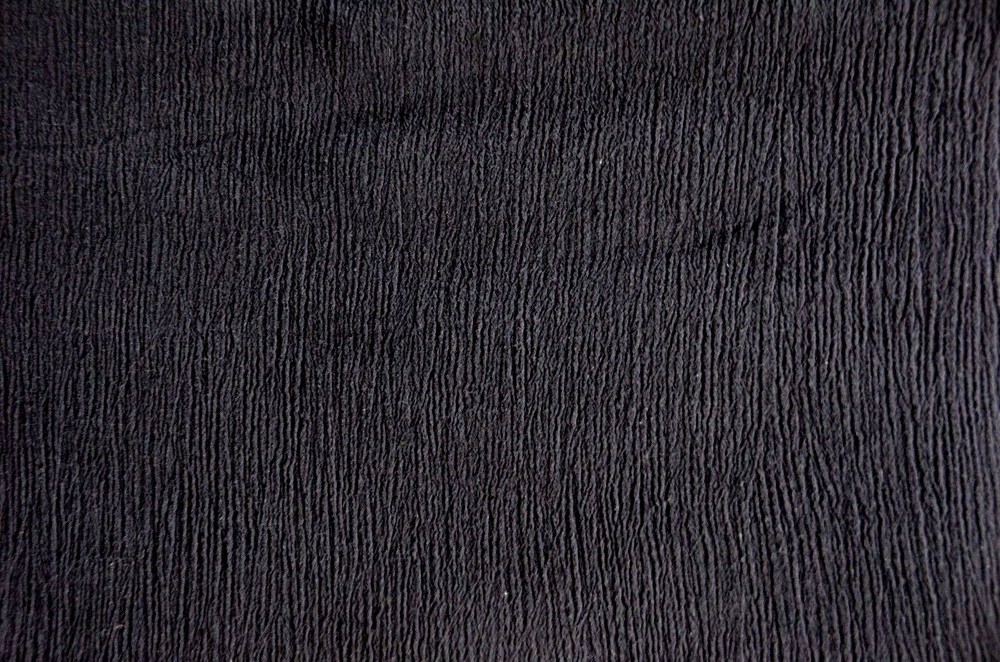 Cotton Gauze Crinkled Light Weight garment BLACK dresses fabric yard 50″ wide