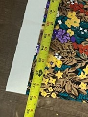 Rare Vintage 1981 Dessins Novelli Floral Safari Lion Fabric 38″ x 59″ Stretchy