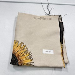 square by design upholstery fabric panel yellow sunflower usa woven 26×26