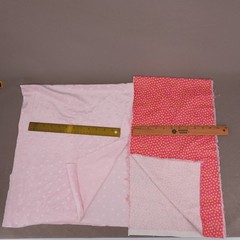 2+ lbs Cotton Flannel Fabric Scrap Destash Lot Squares Strips Cutouts Sewn Pcs