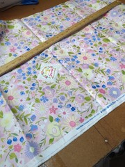 Riley Blake Little Brier Rose Sleeping Beauty Fabric Metallic Floral 1 + 2 Yards