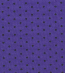 HALLOWEEN COTTON FABRIC PURPLE BLACK DOTS HALF YARD 18×44 COSTUME DECOR QUILTS