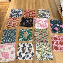 indian hand block printed scrap – scrap bundle – fabric scraps cotton – fabric