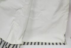 Waverly “Candy Stripe” Fabric Black & White Completely Lined 50″ W x 26″ L