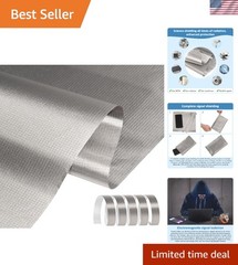 Faraday Fabric 43″ x 43″+ 79″L Tape, Military Grade Faraday Cloth for Shieldi…