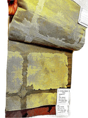 COLONY Silky Textured Plaid Designer Fabric Sample Booklet Set / 6 Semi shiny