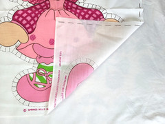 Vtg Raspberry Tart Fabric Panel Cut Sew Stuffed Doll Strawberry Shortcake 1981