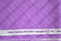 By 1/2 Yd, Purple Diagonal Striped Quilt Cotton, Fabric Traditions/2001, N381