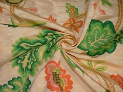 Marvic Textiles Watered Silk Moire Floral Curtain Upholstery Cushion Fabric