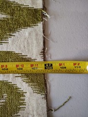 Piece Of Fabric, Green/White Swirl Pattern, 55″ x 107″, Sewing, Quilting