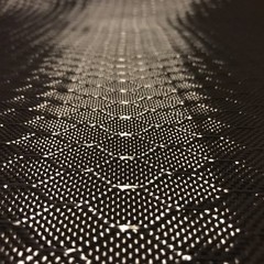 4 In X 10 FT Bee Hive Fabric 2×2 Twill Weave 3K 220g Black Carbon Fiber Roll
